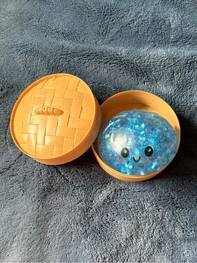 Rainbow Mystery Squishy Bun Dumpling- Super Rare Galaxy Glitter Gel Dumpling